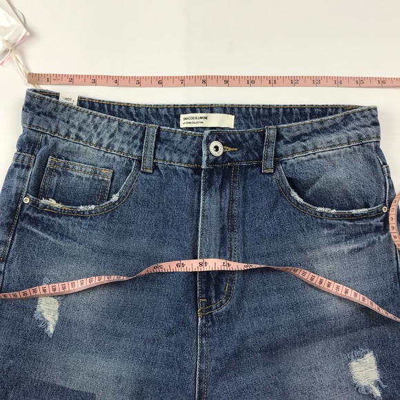 Ghiaccio & Limone Hot Denim Cropped Boyfriend Jean - Picture 2 of 8